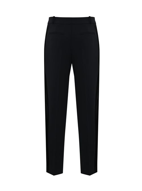 Pantaloni in crepe leggero con dettagli stile smoking Elisabetta Franchi | PA08856E2110